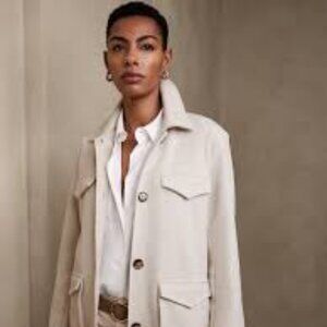 Boxy Twill Utility Jacket | NWT | Banana Republic | Small